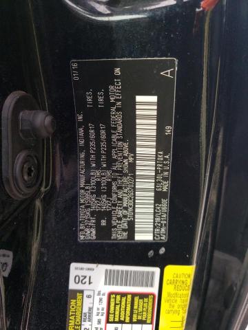 Photo 9 VIN: 5TDYK3DC2GS703271 - TOYOTA SIENNA XLE 