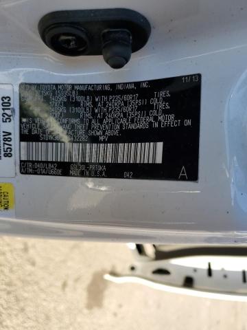 Photo 12 VIN: 5TDYK3DC3ES432282 - TOYOTA SIENNA XLE 