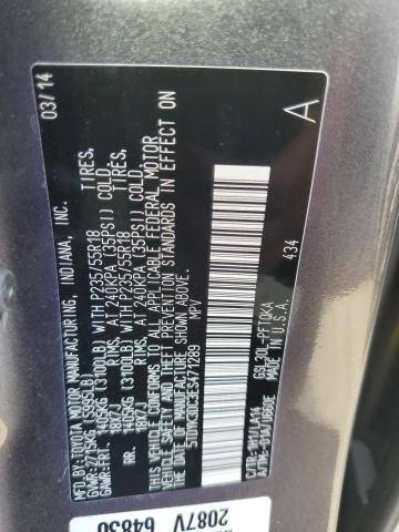 Photo 9 VIN: 5TDYK3DC3ES471289 - TOYOTA SIENNA XLE 