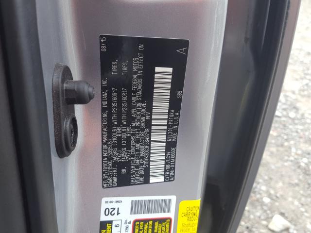 Photo 9 VIN: 5TDYK3DC3FS649218 - TOYOTA SIENNA XLE 