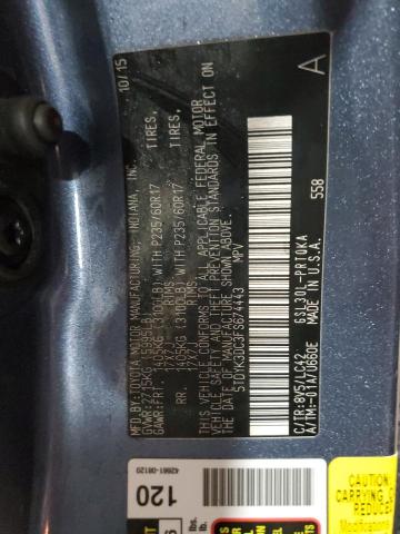 Photo 12 VIN: 5TDYK3DC3FS674443 - TOYOTA SIENNA XLE 