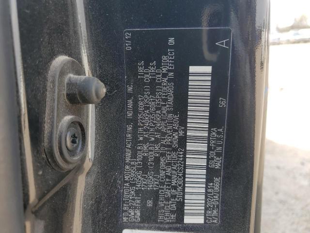 Photo 13 VIN: 5TDYK3DC4CS224442 - TOYOTA SIENNA XLE 