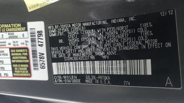 Photo 2 VIN: 5TDYK3DC4DS327166 - TOYOTA SIENA 