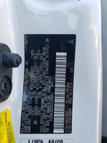 Photo 12 VIN: 5TDYK3DC5CS228001 - TOYOTA SIENNA XLE 