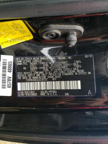 Photo 9 VIN: 5TDYK3DC5CS230332 - TOYOTA SEINNA 