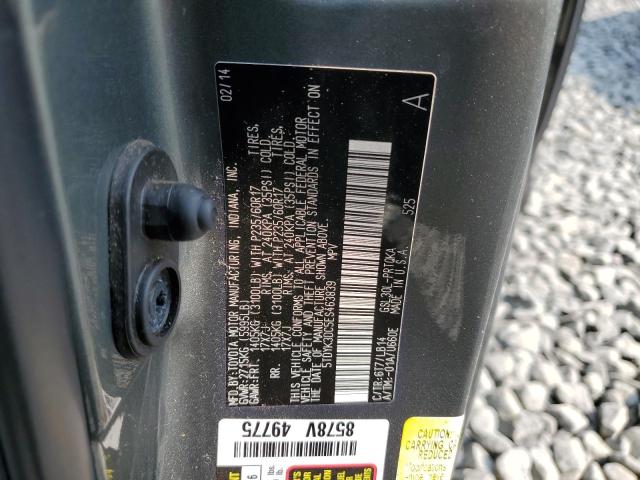 Photo 12 VIN: 5TDYK3DC5ES463839 - TOYOTA SIENNA XLE 