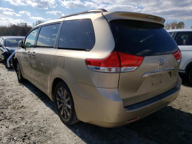 Photo 2 VIN: 5TDYK3DC6BS007408 - TOYOTA SIENNA XLE 