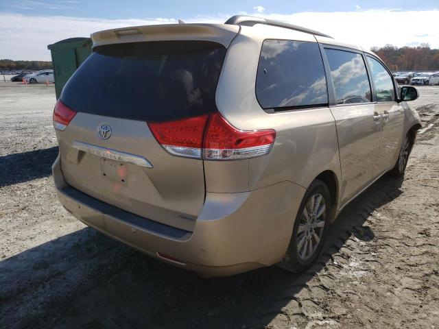 Photo 3 VIN: 5TDYK3DC6BS007408 - TOYOTA SIENNA XLE 