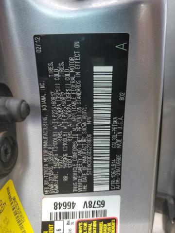 Photo 12 VIN: 5TDYK3DC6CS228606 - TOYOTA SIENNA XLE 