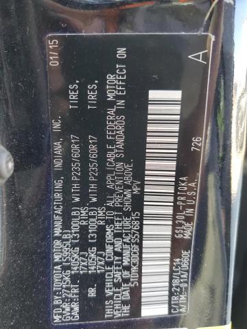 Photo 13 VIN: 5TDYK3DC6FS576815 - TOYOTA SIENNA XLE 