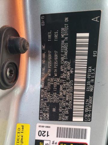 Photo 12 VIN: 5TDYK3DC6FS597275 - TOYOTA SIENNA XLE 