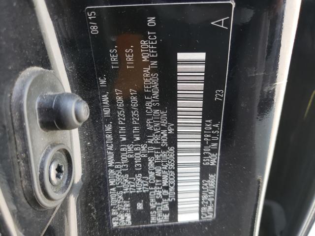 Photo 9 VIN: 5TDYK3DC6FS650606 - TOYOTA SIENNA XLE 