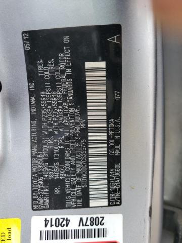 Photo 12 VIN: 5TDYK3DC7CS255779 - TOYOTA SIENNA XLE 