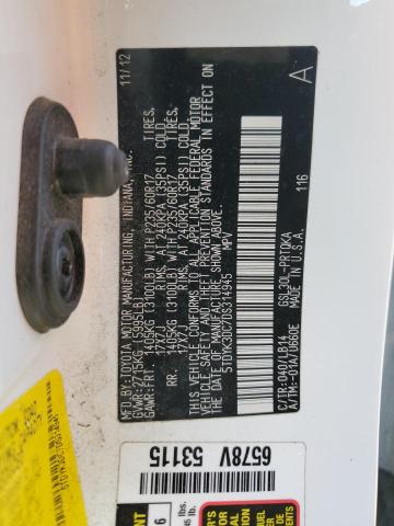 Photo 13 VIN: 5TDYK3DC7DS314945 - TOYOTA SIENNA XLE 