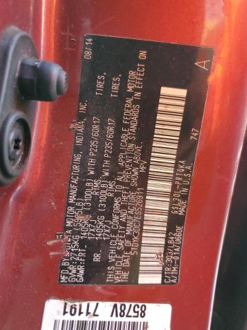 Photo 9 VIN: 5TDYK3DC7ES526911 - TOYOTA SIENNA XLE 