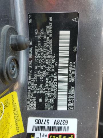 Photo 12 VIN: 5TDYK3DC8CS188870 - TOYOTA SIENNA XLE 