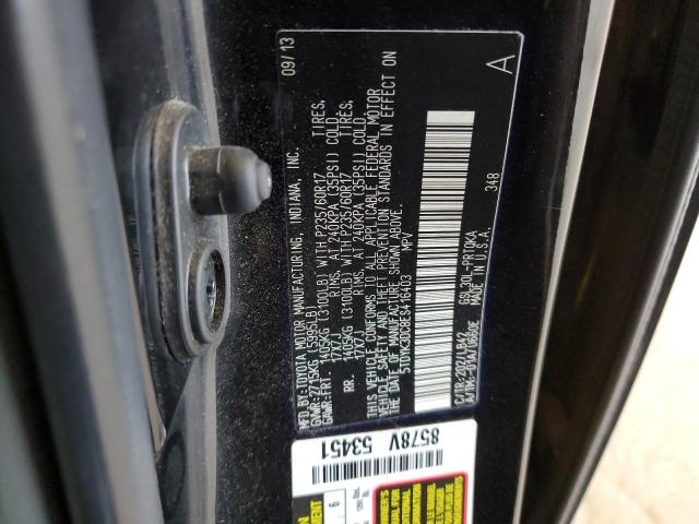 Photo 9 VIN: 5TDYK3DC8ES416403 - TOYOTA SIENNA XLE 