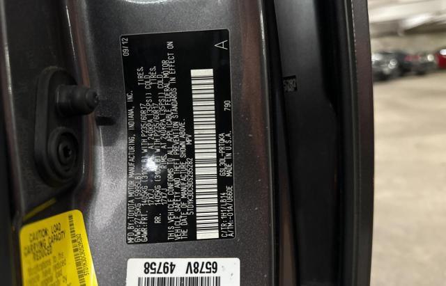 Photo 9 VIN: 5TDYK3DC9DS295282 - TOYOTA SIENNA XLE 