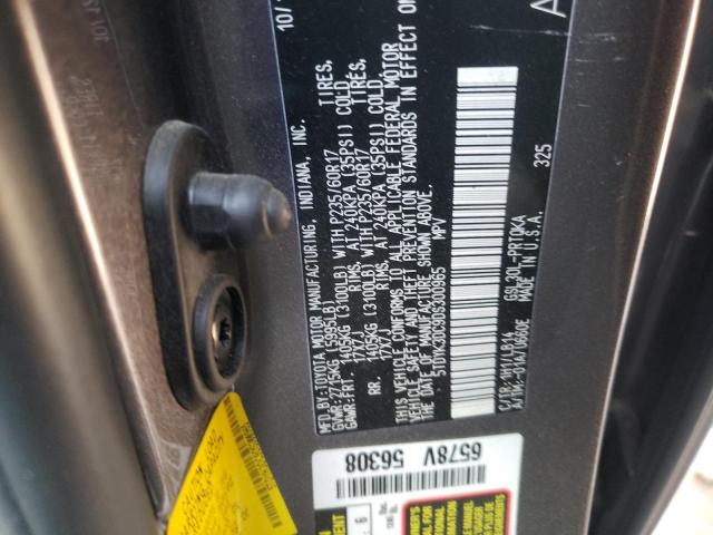 Photo 9 VIN: 5TDYK3DC9DS300965 - TOYOTA SIENNA XLE 