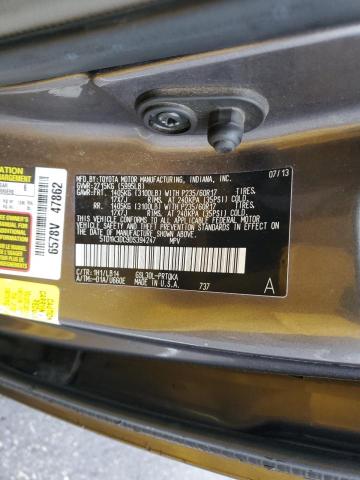 Photo 12 VIN: 5TDYK3DC9DS394247 - TOYOTA SIENNA XLE 