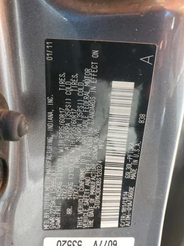 Photo 13 VIN: 5TDYK3DCXBS120374 - TOYOTA SIENNA XLE 