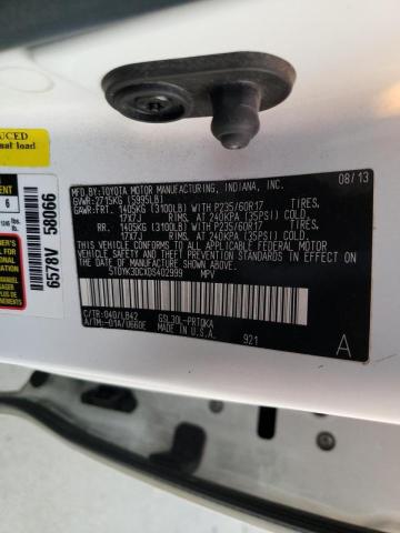 Photo 9 VIN: 5TDYK3DCXDS402999 - TOYOTA SIENNA XLE 