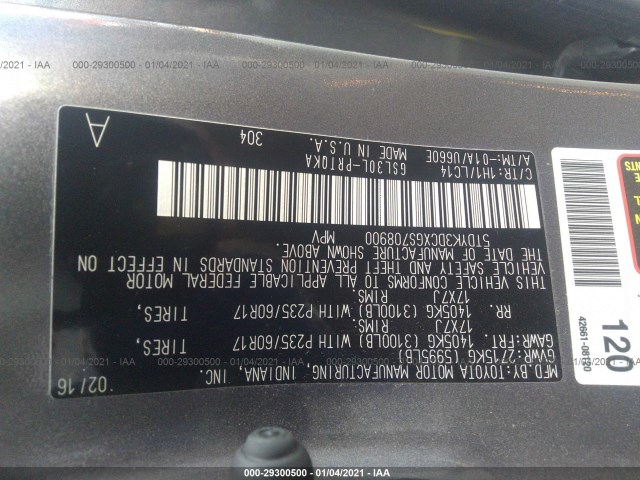 Photo 8 VIN: 5TDYK3DCXGS708900 - TOYOTA SIENNA 