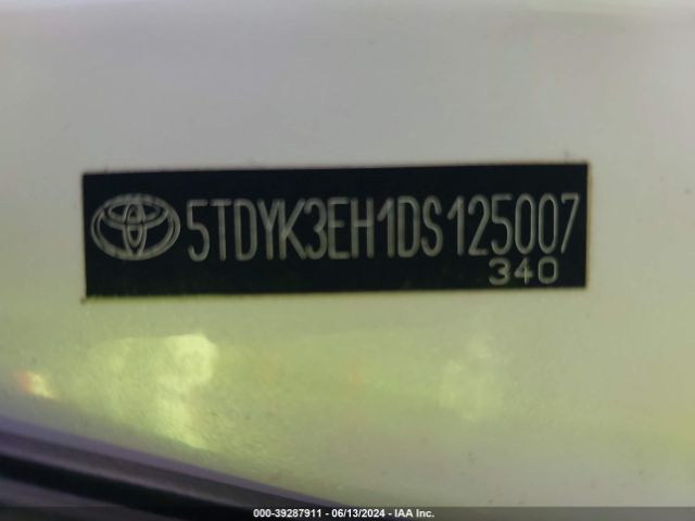 Photo 8 VIN: 5TDYK3EH1DS125007 - TOYOTA HIGHLANDER 