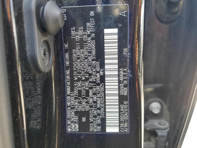 Photo 12 VIN: 5TDYK3EH2CS070825 - TOYOTA HIGHLANDER 