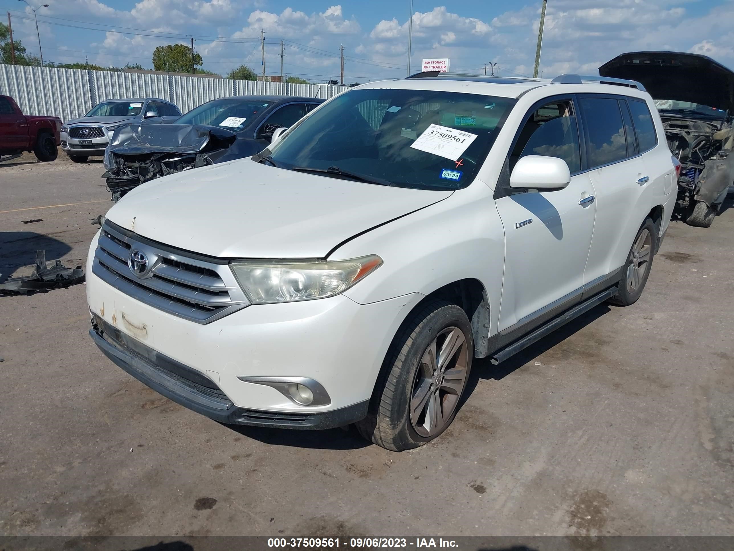 Photo 1 VIN: 5TDYK3EH3DS092494 - TOYOTA HIGHLANDER 