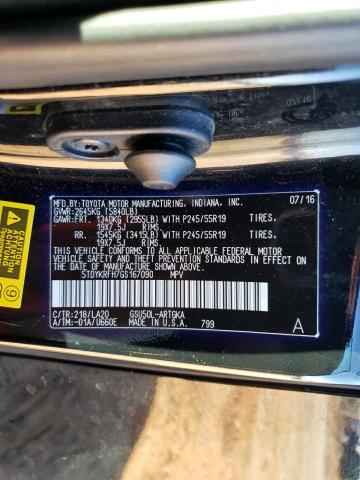 Photo 12 VIN: 5TDYKRFH7GS167090 - TOYOTA HIGHLANDER 