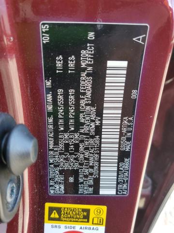 Photo 12 VIN: 5TDYKRFH9FS115894 - TOYOTA HIGHLANDER 