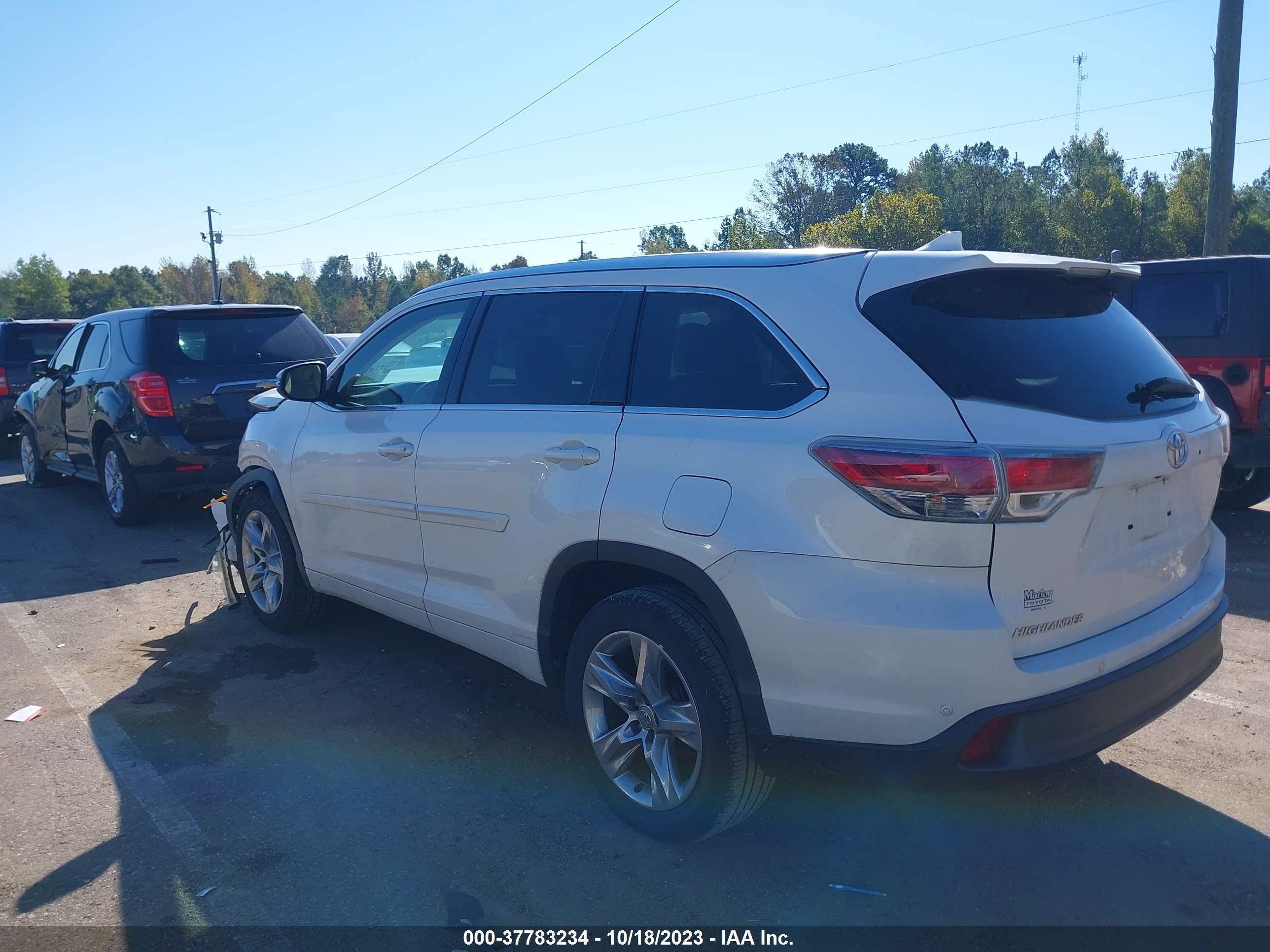 Photo 2 VIN: 5TDYKRFHXFS053938 - TOYOTA HIGHLANDER 