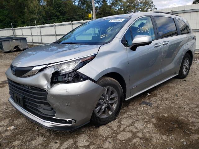 Photo 1 VIN: 5TDYRKEC1MS066535 - TOYOTA SIENNA XLE 