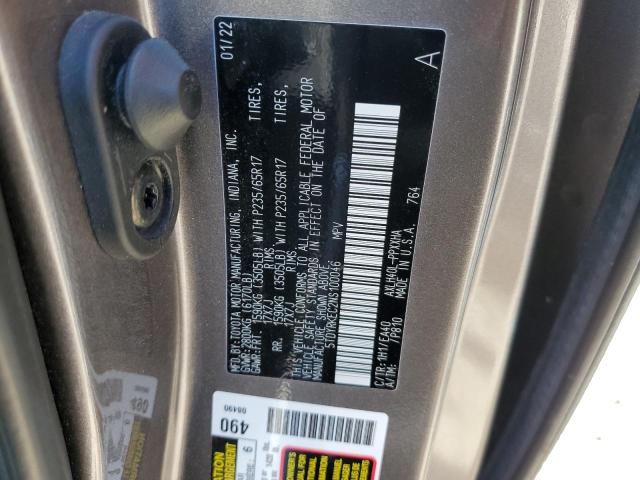 Photo 12 VIN: 5TDYRKEC2NS100046 - TOYOTA SIENNA XLE 