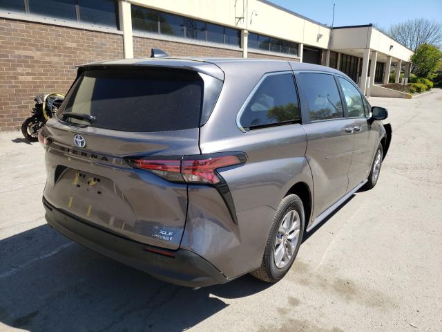 Photo 3 VIN: 5TDYRKEC4MS008788 - TOYOTA SIENNA XLE 