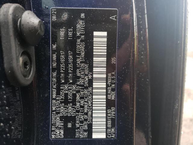 Photo 13 VIN: 5TDYRKEC4MS067596 - TOYOTA SIENNA XLE 