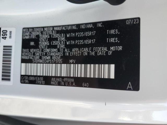 Photo 12 VIN: 5TDYRKEC4PS171705 - TOYOTA SIENNA XLE 