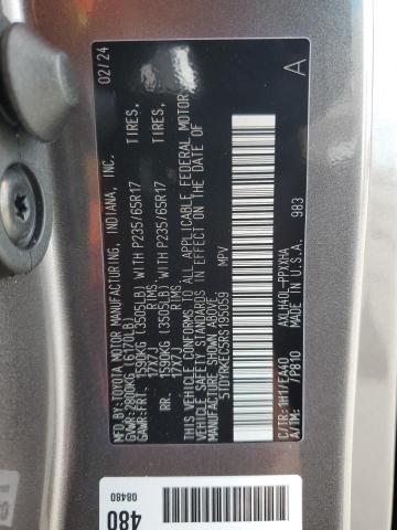 Photo 13 VIN: 5TDYRKEC5RS195059 - TOYOTA SIENNA XLE 