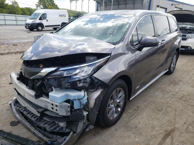 Photo 1 VIN: 5TDYRKEC7MS055992 - TOYOTA SIENNA XLE 