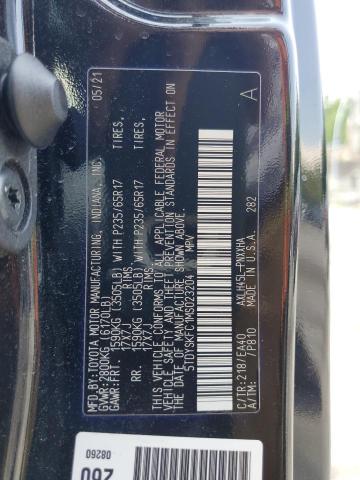 Photo 12 VIN: 5TDYSKFC1MS023204 - TOYOTA SIENNA XLE 