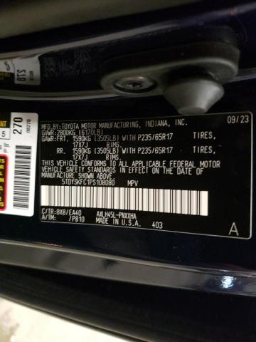 Photo 12 VIN: 5TDYSKFC1PS108080 - TOYOTA SIENNA XLE 