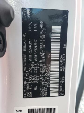 Photo 12 VIN: 5TDYSKFC4NS060250 - TOYOTA SIENNA XLE 