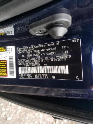 Photo 12 VIN: 5TDYSKFC6MS039821 - TOYOTA SIENNA XLE 