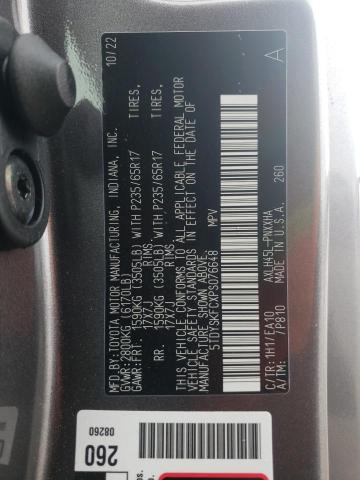 Photo 11 VIN: 5TDYSKFCXPS076648 - TOYOTA SIENNA XLE 