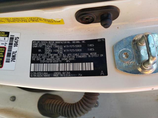 Photo 12 VIN: 5TDYY5G10FS059711 - TOYOTA SEQUOIA PL 