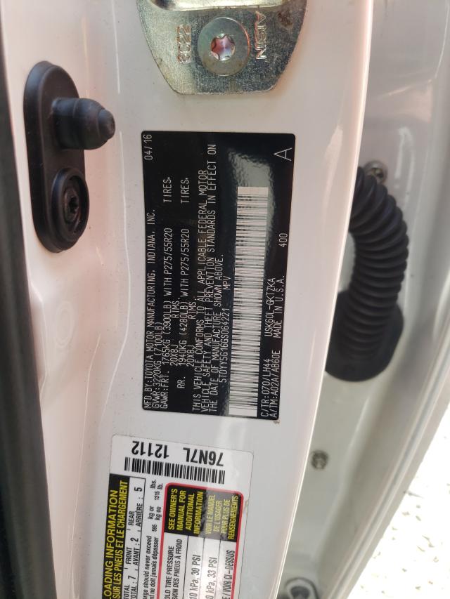 Photo 9 VIN: 5TDYY5G16GS064221 - TOYOTA SEQUOIA PL 