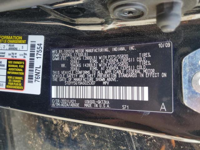 Photo 12 VIN: 5TDYY5G19AS025307 - TOYOTA SEQUOIA 