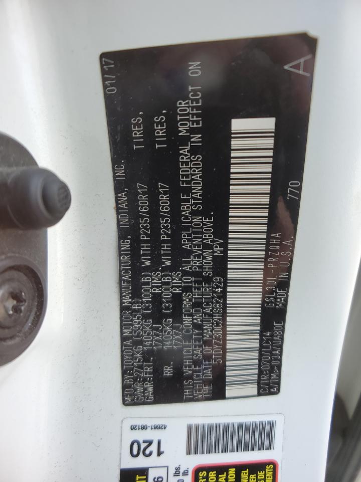 Photo 13 VIN: 5TDYZ3DC2HS821429 - TOYOTA SIENNA 