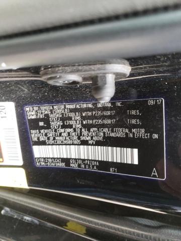 Photo 9 VIN: 5TDYZ3DC2HS891805 - TOYOTA SIENNA XLE 